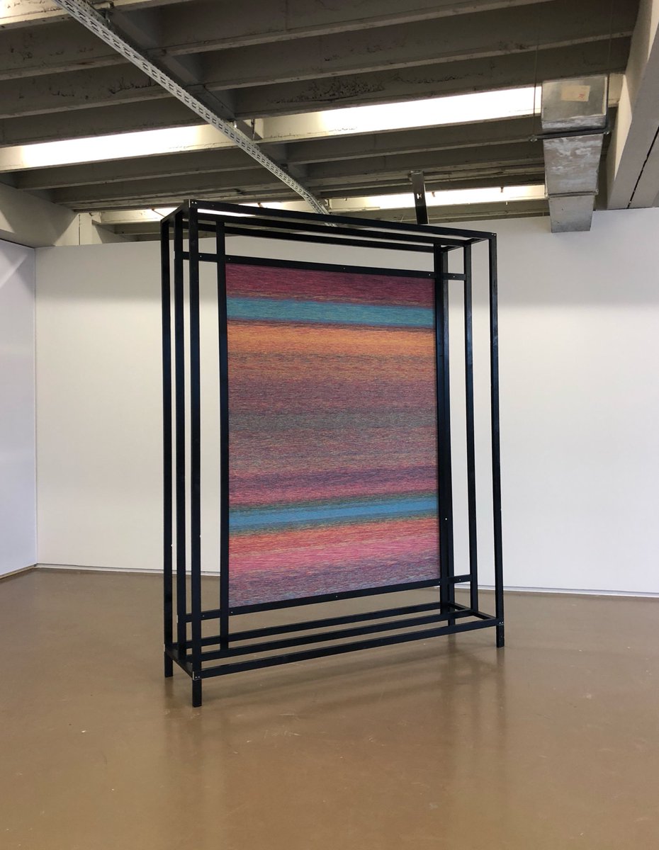 Olalanko's tweet photo. Density is installed. One out of three parts of the work called  #Matter shown at the final exhibition of my residency at #HISK #gent https://t.co/EvpT2blW7y