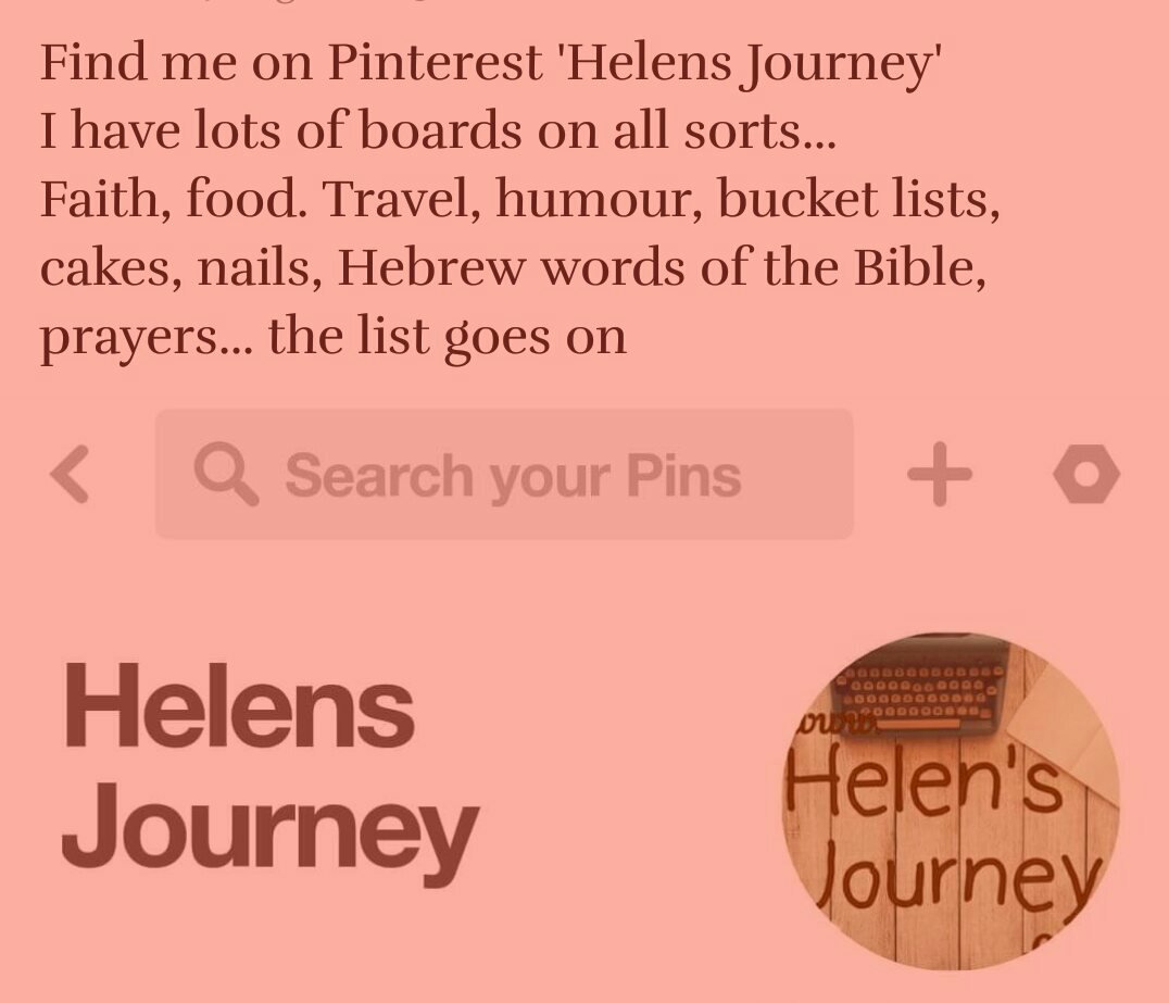 helens_journey's tweet photo. I have so much fun on #Pinterest come join me... #helensjourney #helebsjourneyblogs #photofun #pinaholic #pinterestfun
My name on there is of course: Helens Journey https://t.co/f20MAQDdqp