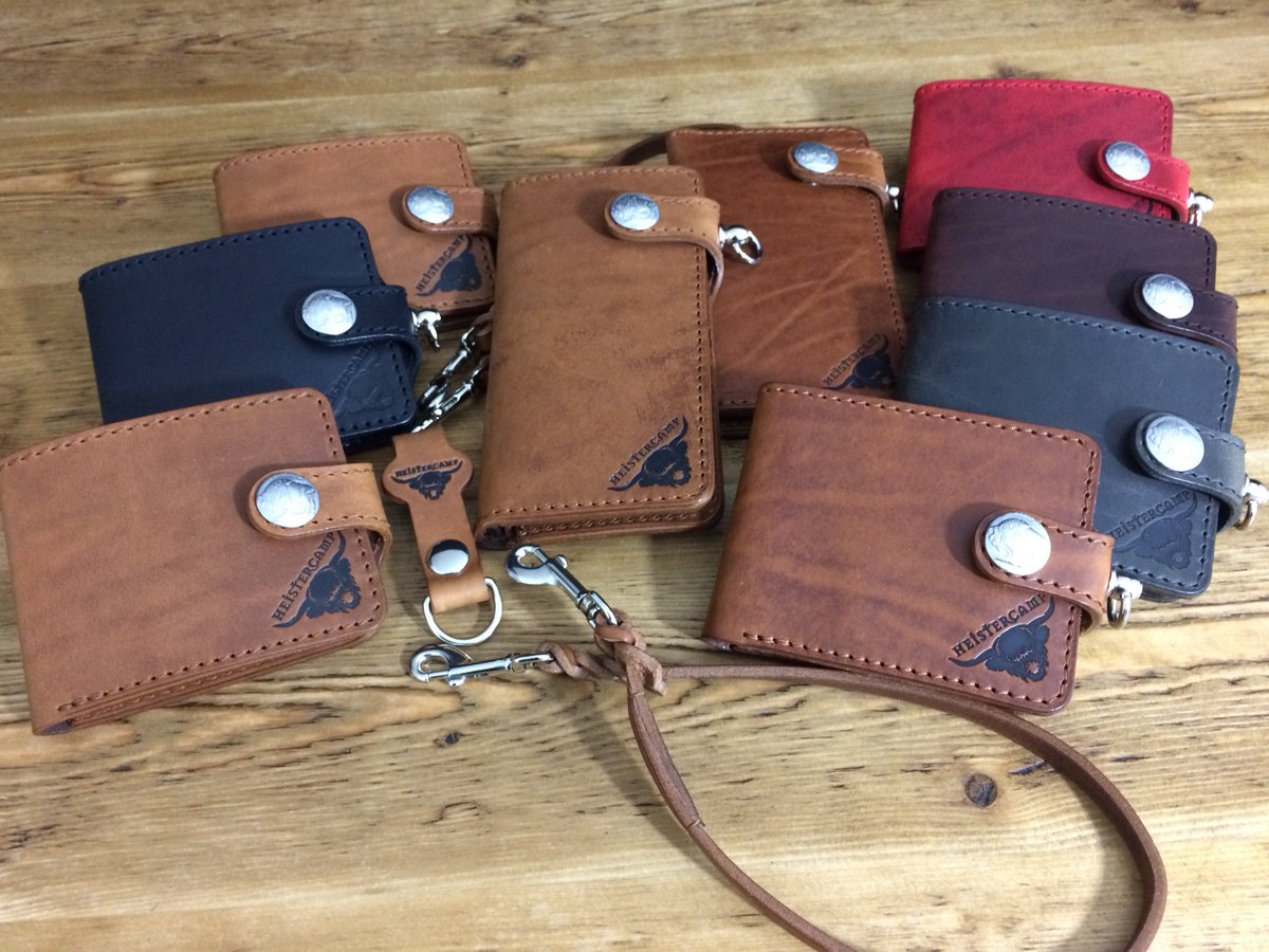 The latest batch of Biker wallets fresh from the workbench!