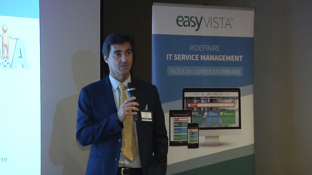 EasyVista_It's tweet photo. #EVConnectMilano #event #EasyVistaMomentum #newproduct #roadmap #EasyVistaTeam #HotelMeliailDucaMilano Presenta il Country Manager EV @EasyVista_It @Mictaje https://t.co/f7BKGP1Gmo