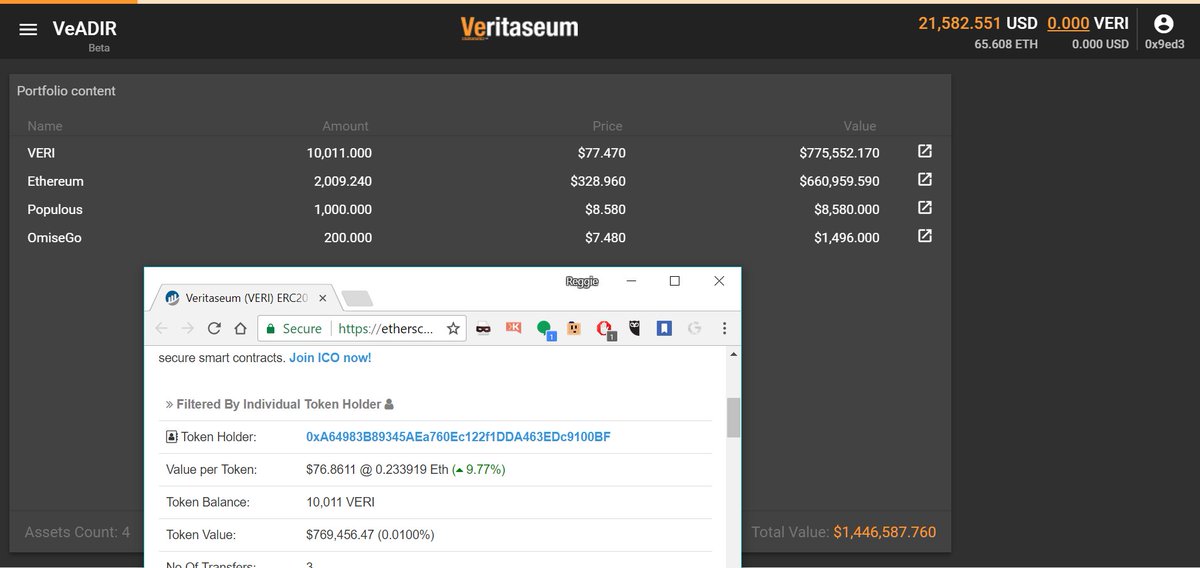 Veritaseum tweet media