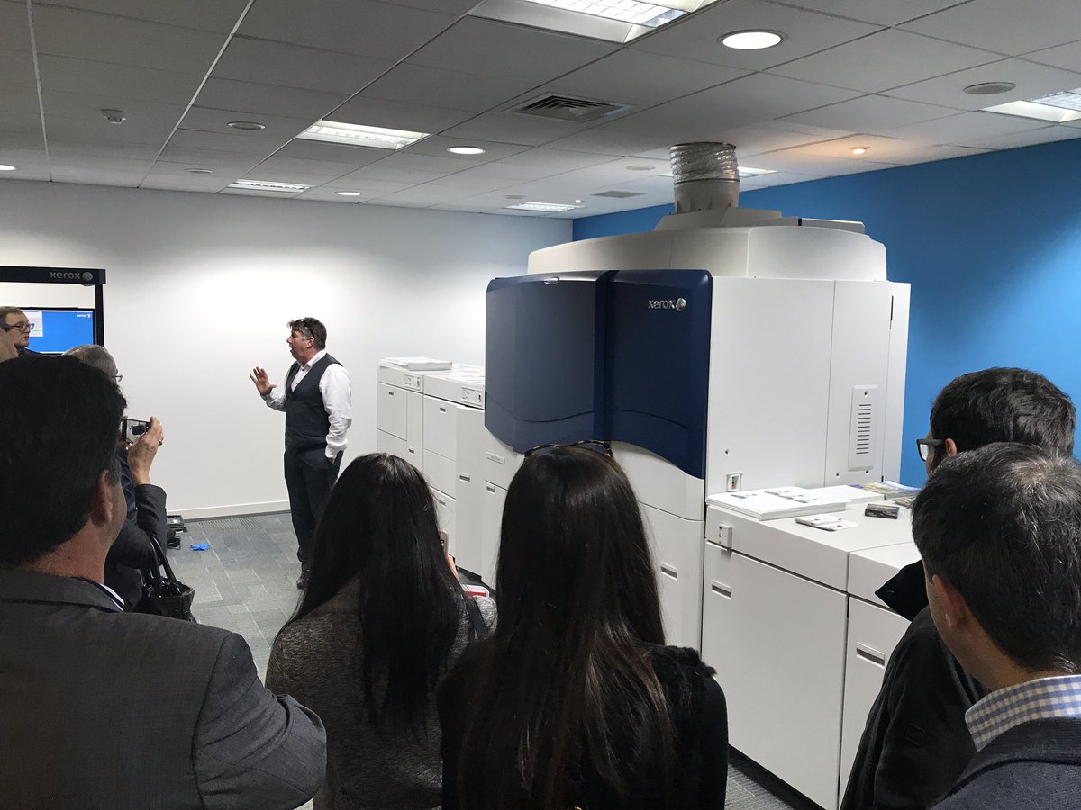 ItecUK's tweet photo. Having a tour of the @XeroxUK Innovation Centre #ChannelDMD #printer #managedprint https://t.co/RQGUVIHnOA
