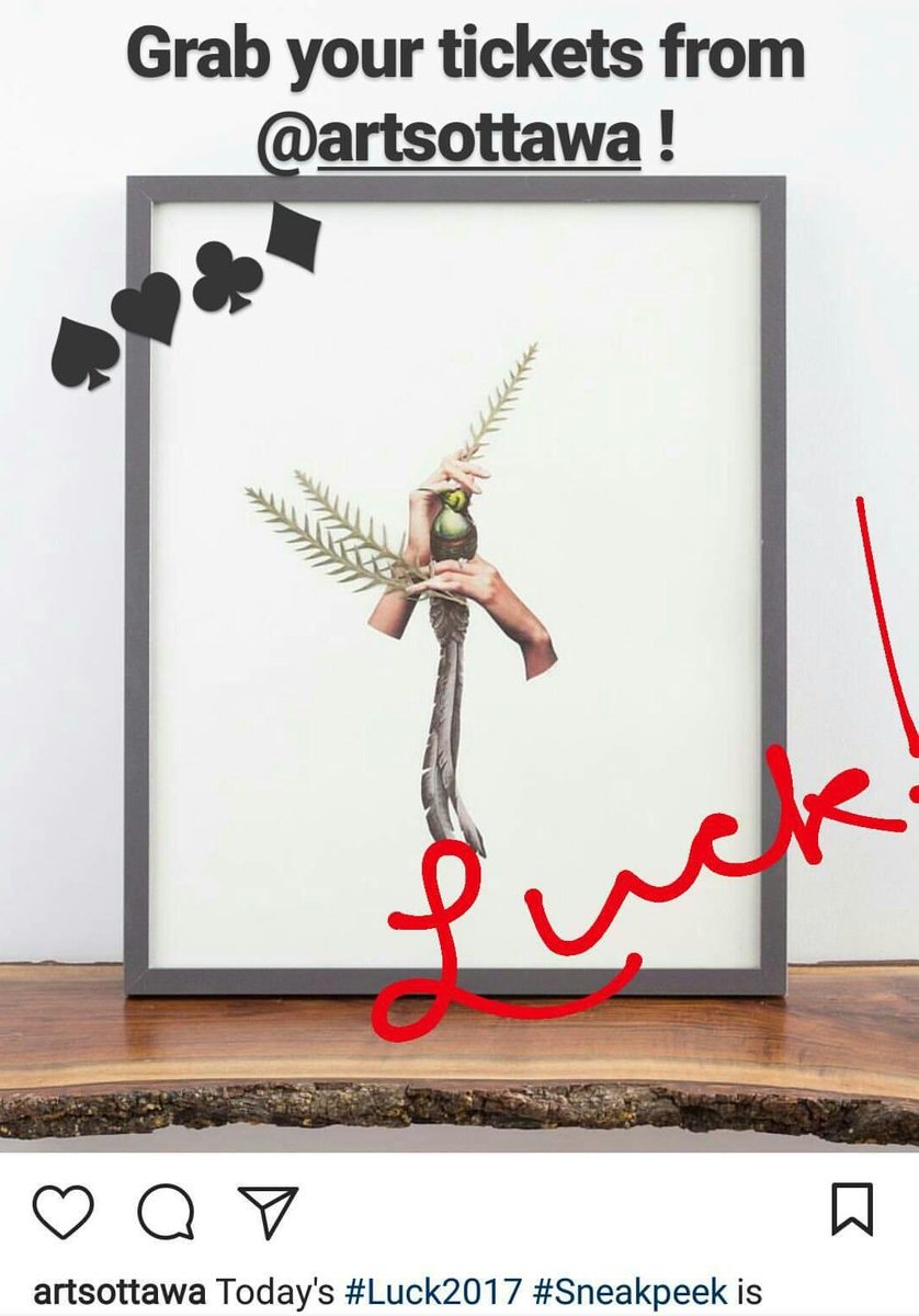 First time donating a piece to @ArtsOttawa's #LUCK2017 fundraiser! Do you have your tickets yet?!