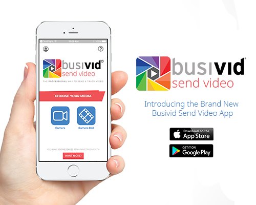 busivid's tweet photo. Have you heard the news?! Our brand new Busivid Send Video app is LIVE!
Download it now and discover the best trackable video communication

Apple Store: https://t.co/C26cOeO94o
Google Play: https://t.co/mCzlYpuJCc https://t.co/3DC0ygQRWg
