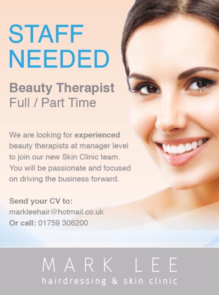 LovePock_'s tweet photo. An exciting opportunity to join #TeamMLH in Pocklington. Contact @MarkLeeHair for more information #BeautyTherapist https://t.co/HXlDVGYQGy
