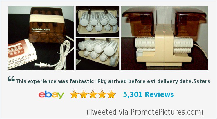 RETROSpidycents's tweet photo. NEW #Norelco #CurlFriend14 #HotRollers #Curlers Hair Pins #Hairsetter| eBay
https://t.co/3tYnNx9YJF
(Tweeted via https://t.co/ENDWJp7gxx) https://t.co/kOglVmRVTN