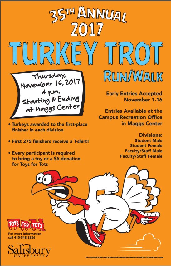 SUCampusRec's tweet photo. SIGN UP NOW! Race is this Thursday! #SalisburyUniversity #gogulls https://t.co/pGHKTkaoaU