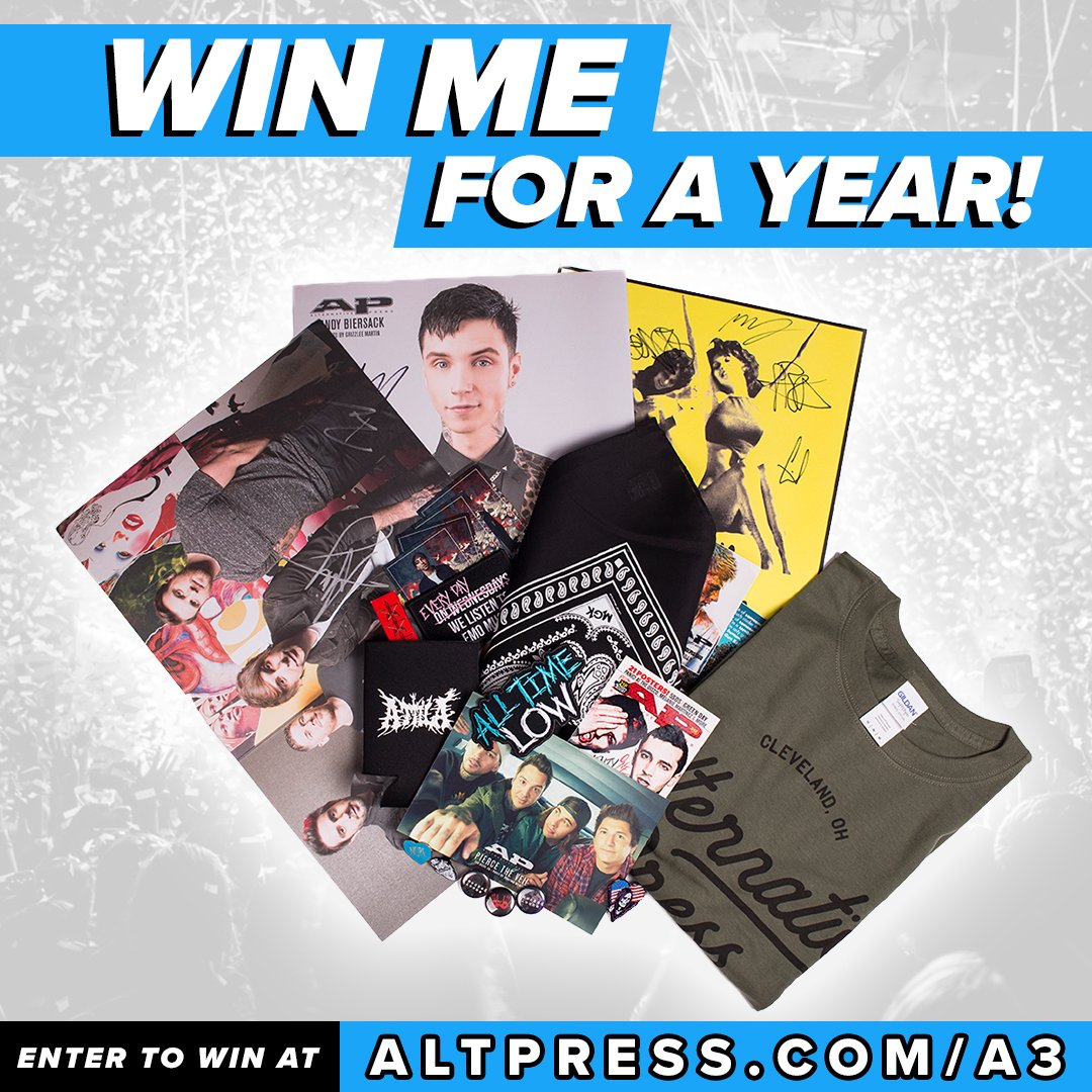 AltPress's tweet photo. We’re giving away the new and improved Altpress Magazine for a year to ONE LUCKY WINNER!! 

Sign up for any 12 Month Membership at https://t.co/alqtIjs9MB and you’ll get entered in for a chance to win AP for a whole year!! 😉 https://t.co/xG6s8P35i2
