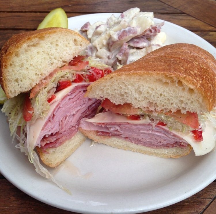 Tigs Tuesday is a thing. Prosciutto, Ham, Salami, Provolone, Roasted Peppers, Lettuce, Tomato &amp; Red a Wine Vinaigrette.