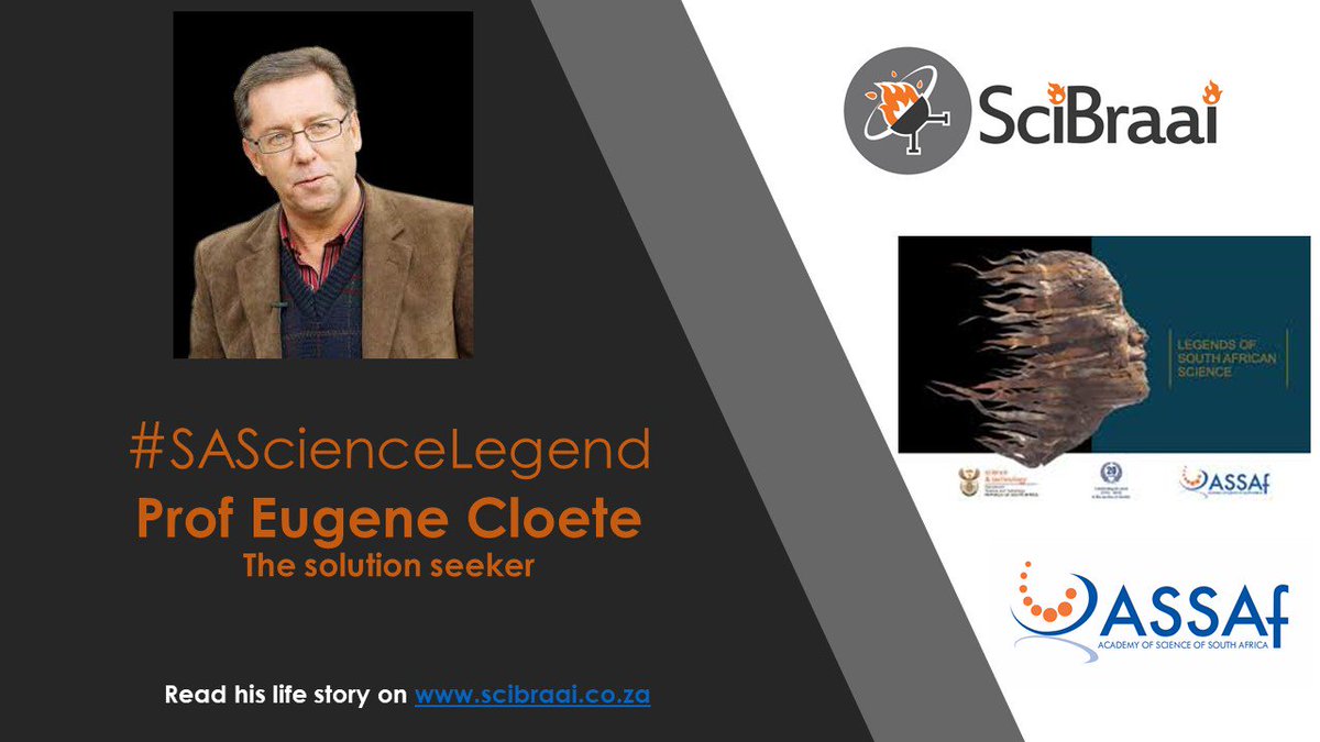 SciBraai's tweet photo. Meet Prof Eugene Cloete - water researcher, vice rector of @StellenboschUni, mentor to many #SAScienceLegend
https://t.co/hmZ6u0sdo9 https://t.co/YNQT9CSpnz