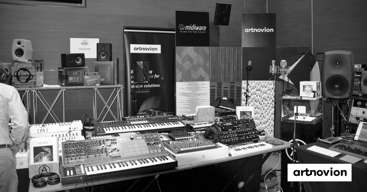 Artnovion's tweet photo. @MidiWare , our #atnovionfamily member in Italy, took part of Musika Expo on October 29th. The stand was an awesome combination of @Artnovion acoustics panels and professional audio hardware.
Passion for acoustics
#artnovion #midiware #musikaexpo #architect #impulso #acoustics https://t.co/r5wL2MX07A
