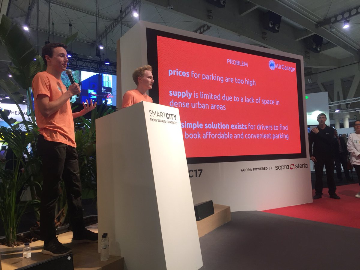 From Phoenix US: @AirGarageInc taking the stage <a href="/smartcityhack/">Smart City Hack</a> final! #sch17