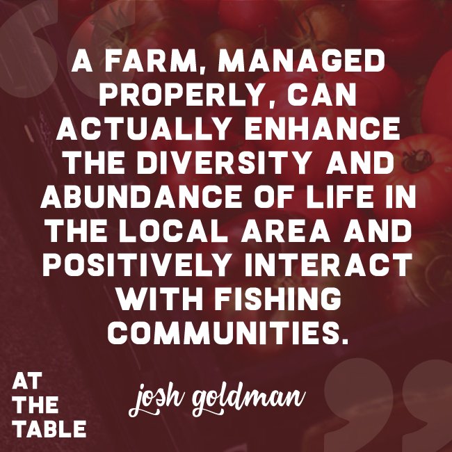 thebetterfish's tweet photo. 🔊What do you *really* know about farmed fish?...  Listen in on the latest @atthetablepod by @lifeastrawberry to find out first-hand from #TheBetterFish Co-Founder and CEO, Josh Goldman  https://t.co/tN3G1xIMg2 https://t.co/u3nqCEgd77