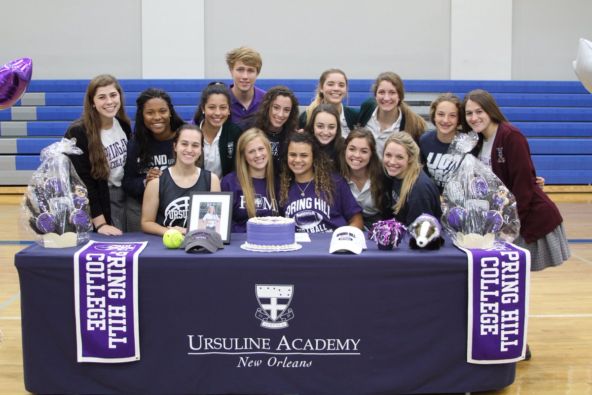 Another sign in the books...congrats to Olivia Brown on signing her National Letter of Intent to play softball at @sprhill. So proud of you, #Ursulinegirl!