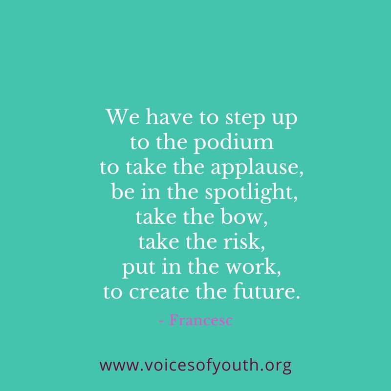 voicesofyouth's tweet photo. "The time is now, our minds have been seeking this moment. It is ours." 

https://t.co/FkYSOcZhXG https://t.co/0jc7n08OzO