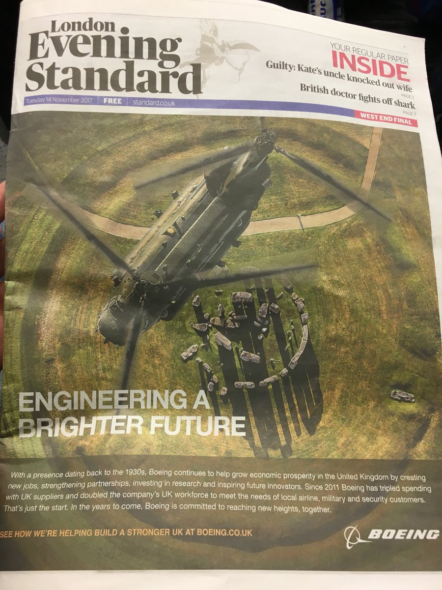 jackjpreston's tweet photo. Not often you see an ad for a Chinook. #boeing launch pr campaign as #airbus battle corruption probe #MSING051 https://t.co/agsJvOkpst