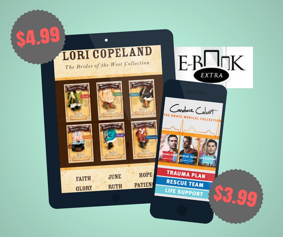 ebookextra's tweet photo. Don’t miss these fabulous deals on e-collections from fiction authors @CandaceCalvert and Lori Copeland! #eBookDeals https://t.co/fCKwbTsFNR https://t.co/haNH5oSlOQ