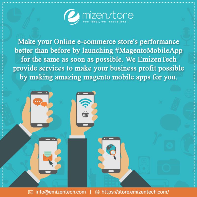EmizenTech's tweet photo. Make your Online e-commerce store's performance better than before by launching #MagentoMobileApp for the same as soon as possible to mobile apps for you. https://t.co/MY8swFRLKp
#MobileApp #AndroidApp #MagentoMobileAndroidApp #MagentoMobileIphoneApp #MagentoDevelopmentCompany https://t.co/Dp4iU6sMDc