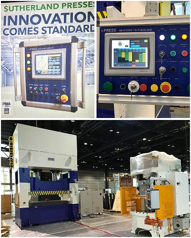 SutherlandPress's tweet photo. A few snapshots of Team Sutherland in action at the Fabtech metal forming show at McCormick Place, Chicago this month. #fabtech #sutherlandpresses #metalforming https://t.co/ZGSVzcJ6j7