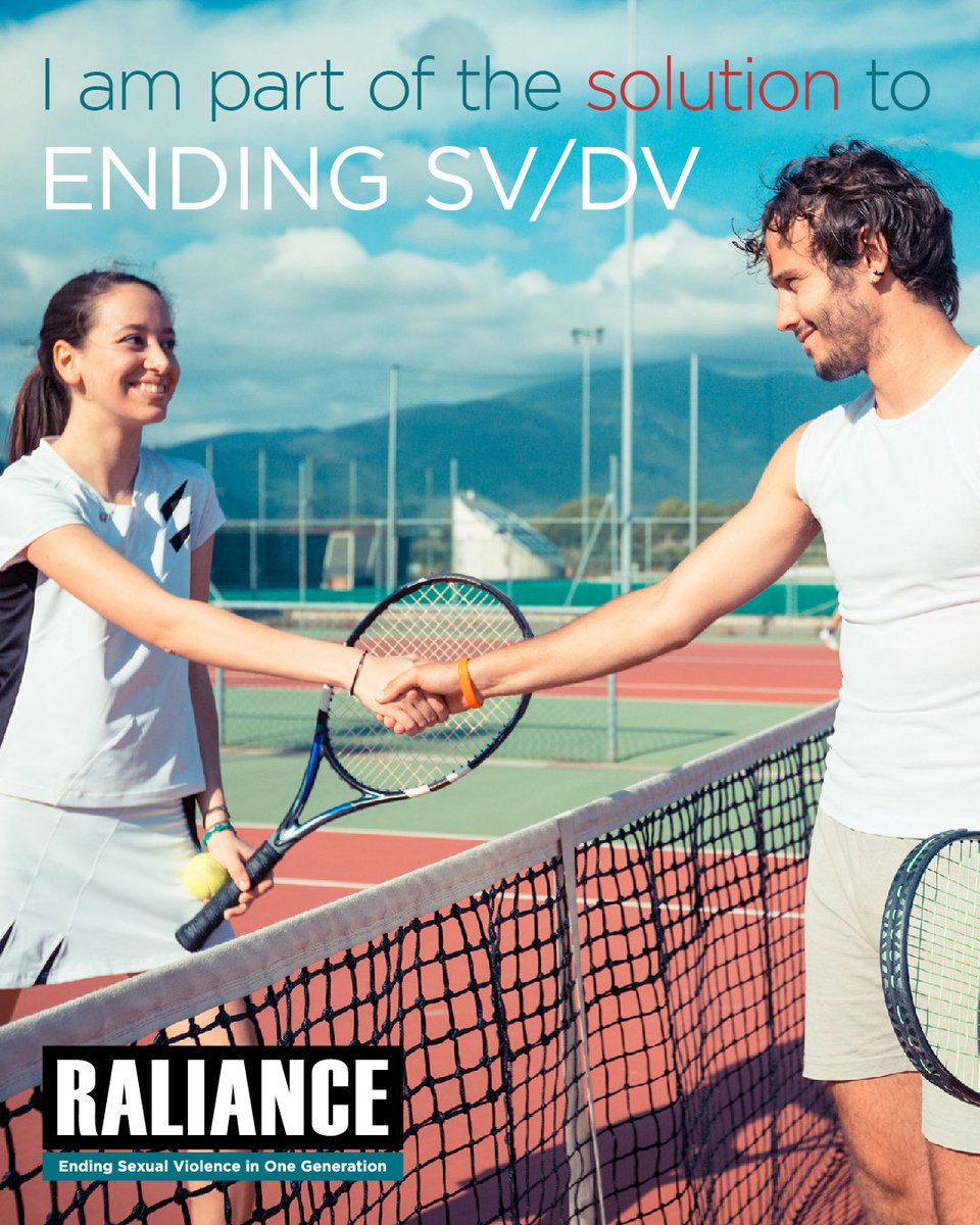 RALIANCEOrg's tweet photo. Everyone in sport has a role to play in ending SV/DV and I chose to be part of the solution! Go to the Sport + Prevention Center at https://t.co/fsz3PNEDnR to find out how you can become part of the solution to prevent sexual &amp; domestic violence!
#Raliance #SportPreventionCenter https://t.co/AQ7ta9MExU