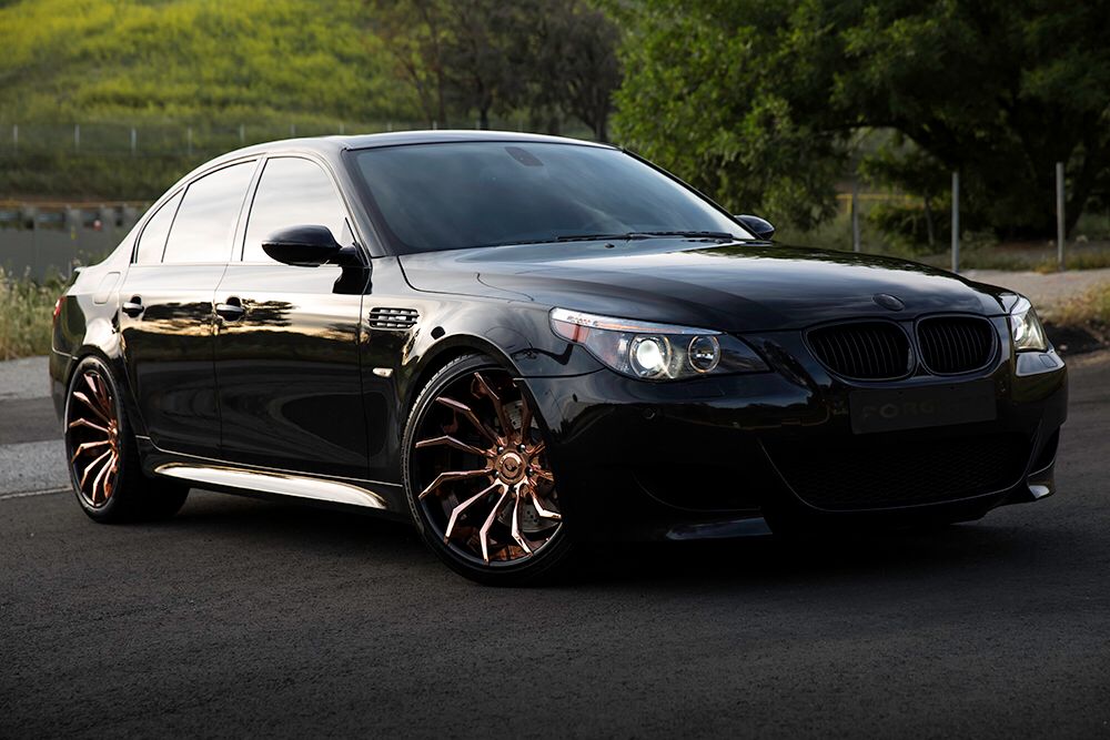 SpringfieldBMW's tweet photo. The BMW M5...with Rose Gold wheels ✨#BMWofSpringfield #CelebrityMotorCar https://t.co/RQ9vIb0j5E