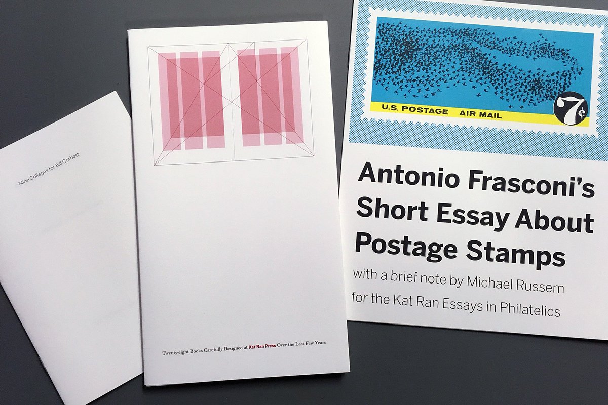 fpeulrich's tweet photo. Thank you Michael aka @KatRanPress for sending these fabulous gifts! @norman_posselt and I love ’em. #booksfromfriends #stamps #katranpress https://t.co/BImbJRx912