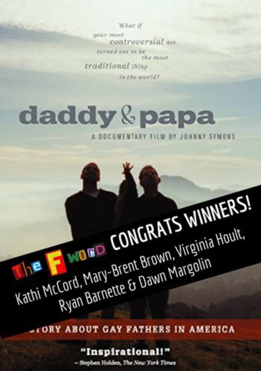 thefwordseries's tweet photo. CONGRATS to the lucky winners of our weekend GIVEAWAY for a signed DVD of Daddy and Papa by @johnnysymons! Consider supporting Season 2 of #TheFWordSeries here: https://t.co/YS6NoPDb2V https://t.co/YZBW4iwHhE