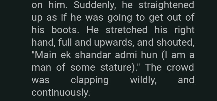 Nehru ji was so humble that he declared himself a "Shaandar Aadmi".