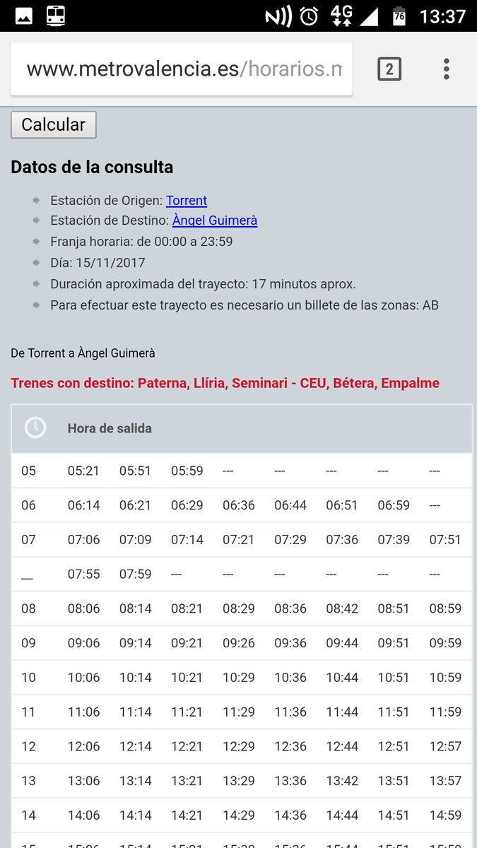 TheNenkko's tweet photo. @metrovalencia Buscad el metro de las 13:06 en el día de hoy, y en el de mañana https://t.co/td6TJQOIeB