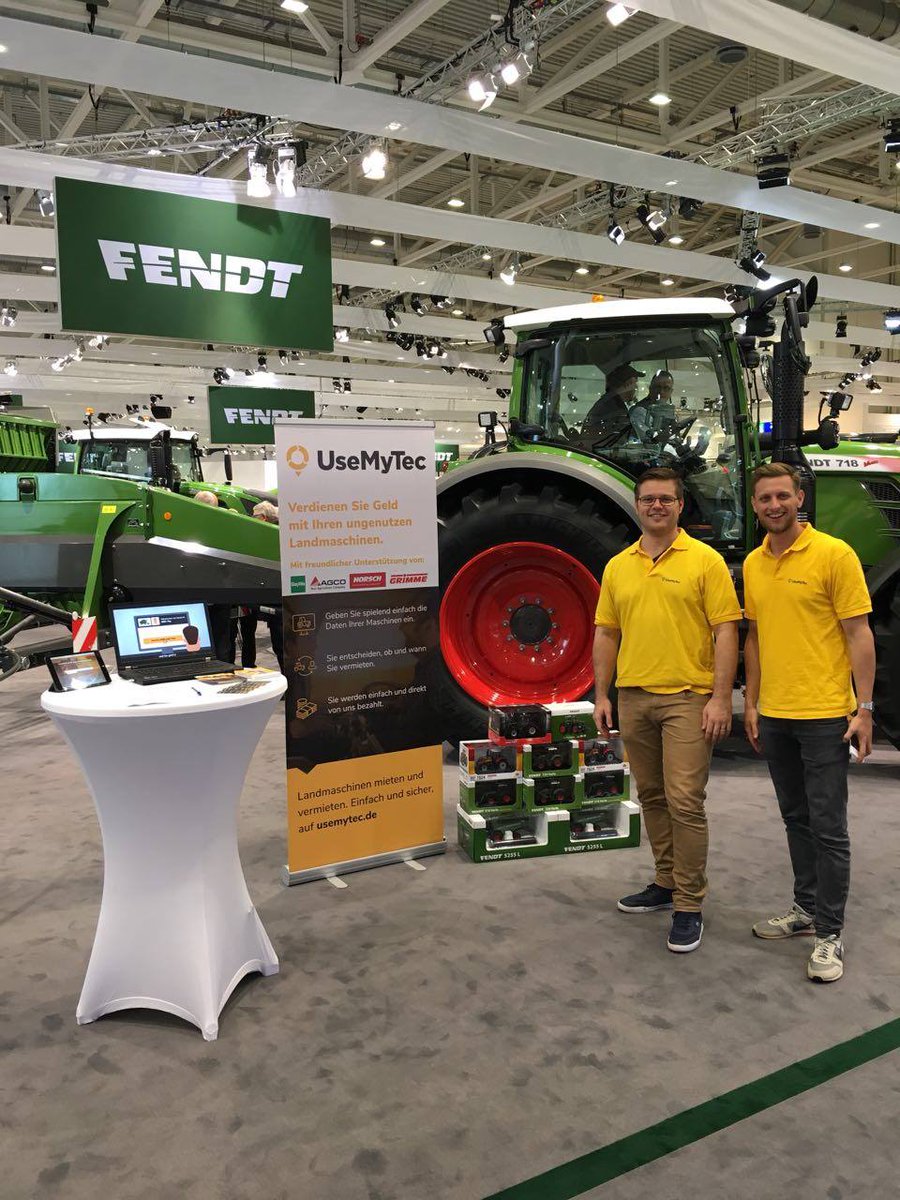 UseMyTec's tweet image. Seid ihr auch auf der #Agritechnica? 
Kommt uns besuchen! Wir sind die ganze Woche vor Ort und freuen uns euch persönlich kennenzulernen. Halle 20, A26a. Weiterhin könnt ihr exklusive Modelle gewinnen. #Digitalisierung #Landwirtschaft #Mieten