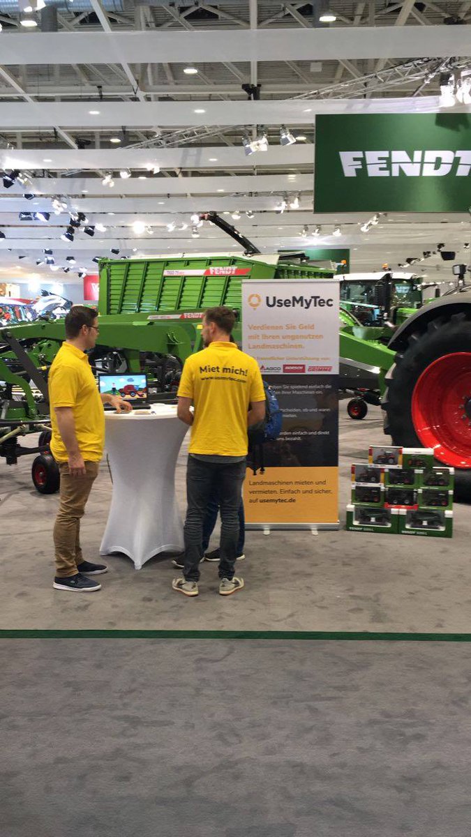 UseMyTec's tweet image. Seid ihr auch auf der #Agritechnica? 
Kommt uns besuchen! Wir sind die ganze Woche vor Ort und freuen uns euch persönlich kennenzulernen. Halle 20, A26a. Weiterhin könnt ihr exklusive Modelle gewinnen. #Digitalisierung #Landwirtschaft #Mieten