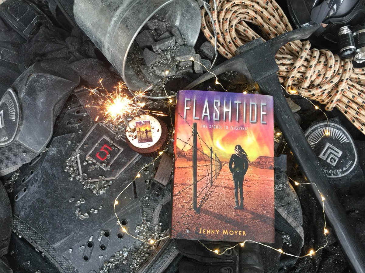 _JennyMoyer's tweet photo. It's here!! The sequel to Flashfall is out today! #Flashtide #bookbirthday  https://t.co/WukyzkskWA @FierceReads https://t.co/rxeRTjpvHm