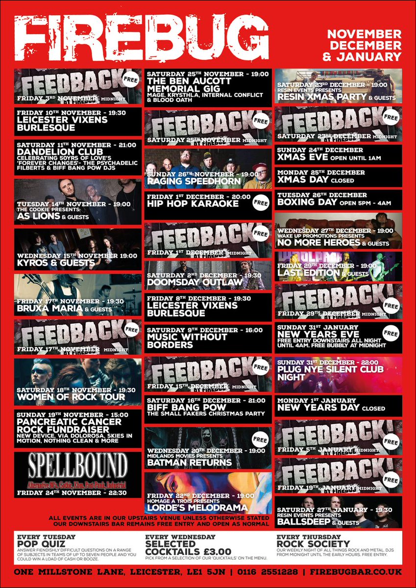 FirebugBar's tweet photo. Here's what we've got coming up between now and the end of the year... https://t.co/DvpDeeaeAN