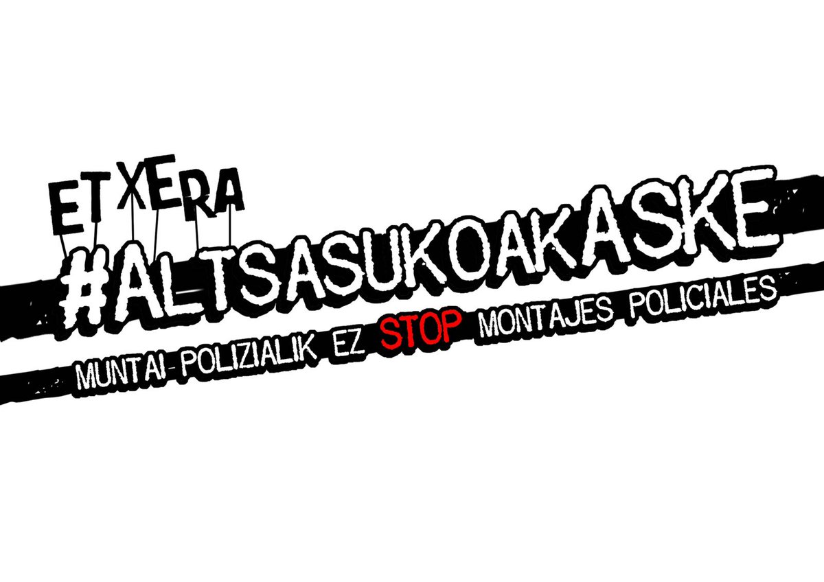 ArranoBergara's tweet photo. Gaur, urtebete betetzen dabe Altsasuko 3 gaztek kartzelan
Nahikua injustizi pasau dau Euskal Herrixak honezkero ta orduan da benetako justizia ezautzeko
#AltsasukoakAske https://t.co/1VhMSdTeTH