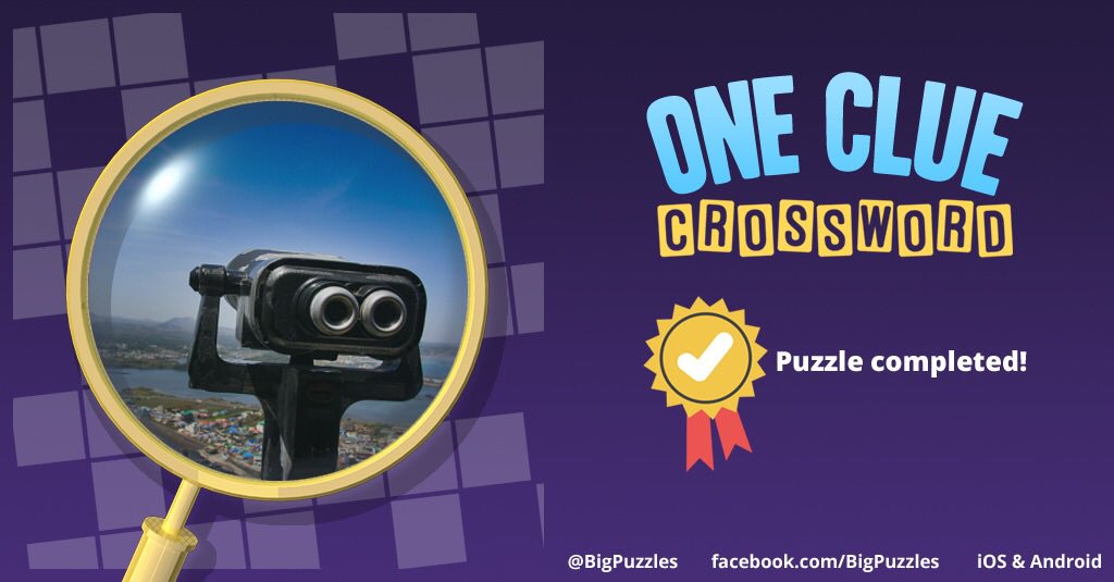 I completed a puzzle in One Clue Crossword. Play now for free!
onecluecrossword.com #OneClueCrossword