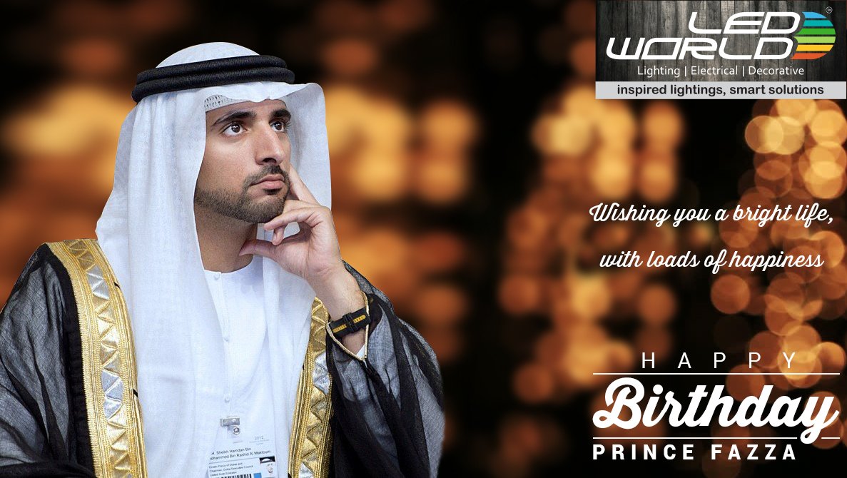 LEDworldDubai's tweet photo. Happy Birthday to great Prince Sheikh Hamdan bin Mohammed bin Rashid al Maktoum!!! 
Allah bless him today and always!! 
#sheikhhamdan #hamdanmrm #fazza #faz3 #crownprinceofdubai #dubai #ledworld #bright https://t.co/sdgddhgYXC