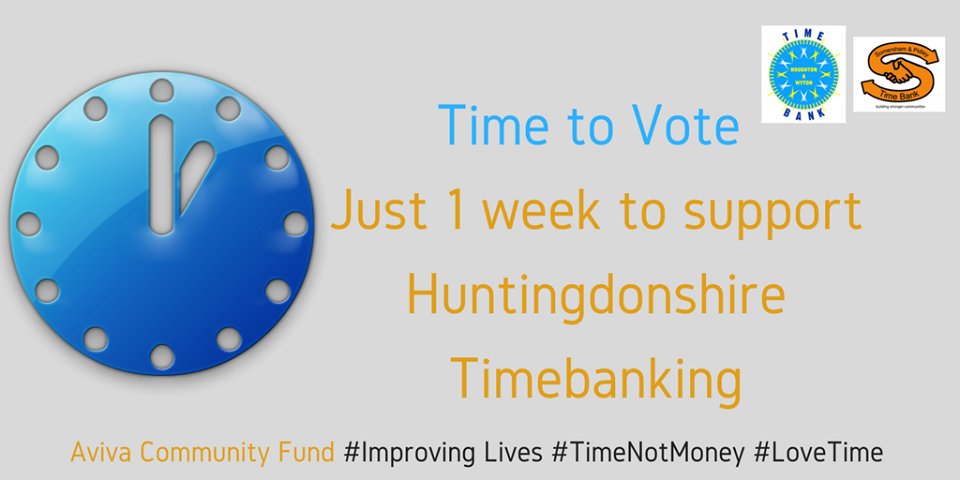 HoughtonTb's tweet photo. Please support @SomershamTime and @HoughtonTb by voting in the Aviva Community Fund https://t.co/YV3Pyd04xQ #TimeNotMoney #LoveTime #HuntsTimebanks https://t.co/53NFR4hRBJ