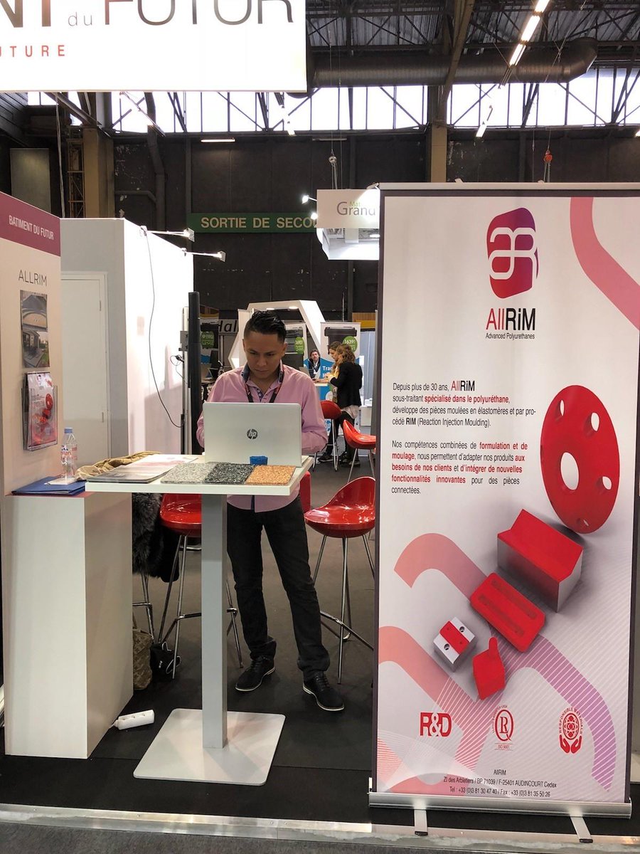 AllrimPU's tweet photo. A busy show at Batimat 2017 in Paris with a lot of interest for our stone carpet and EPDM floor "green" products and moulding technologies. Looking forward for more exciting development with our customers and prospects. https://t.co/fF8ZHjNFVQ