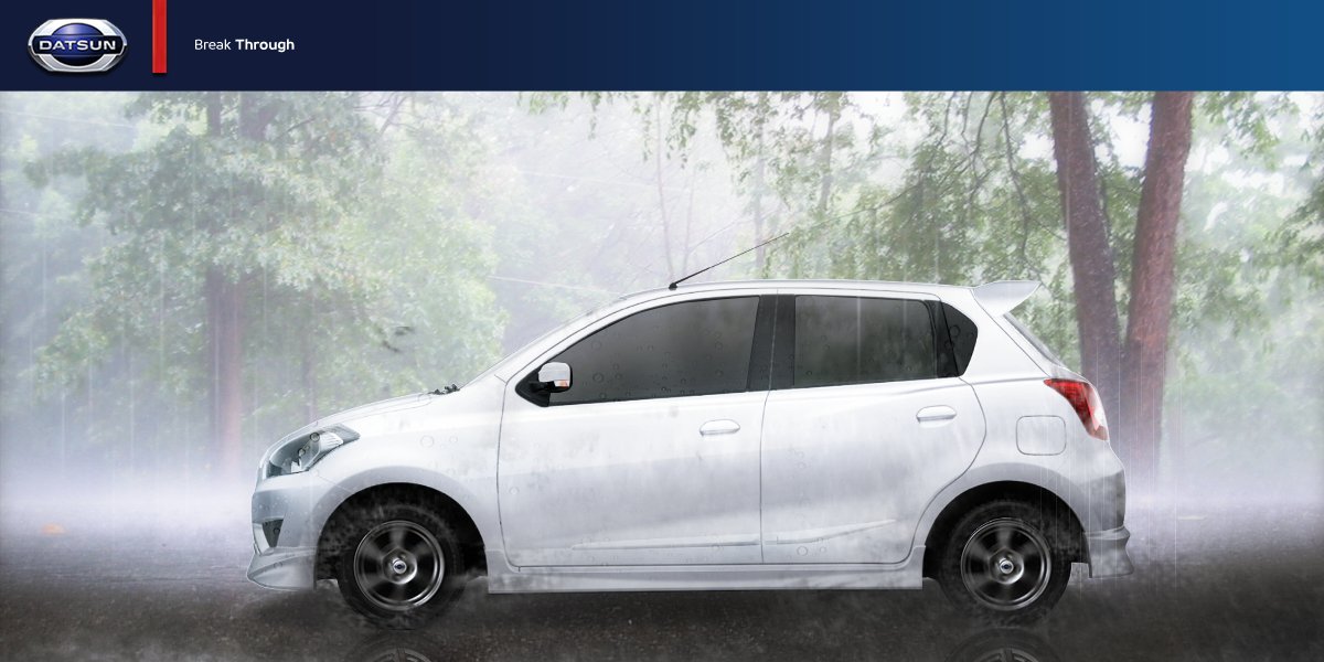 ID_Datsun's tweet photo. Saat banjir, usahakan melaju dalam kecepatan konstan dan hindari berhenti di atas genangan air, Risers #DatsunTips https://t.co/1BIaVxxXwl
