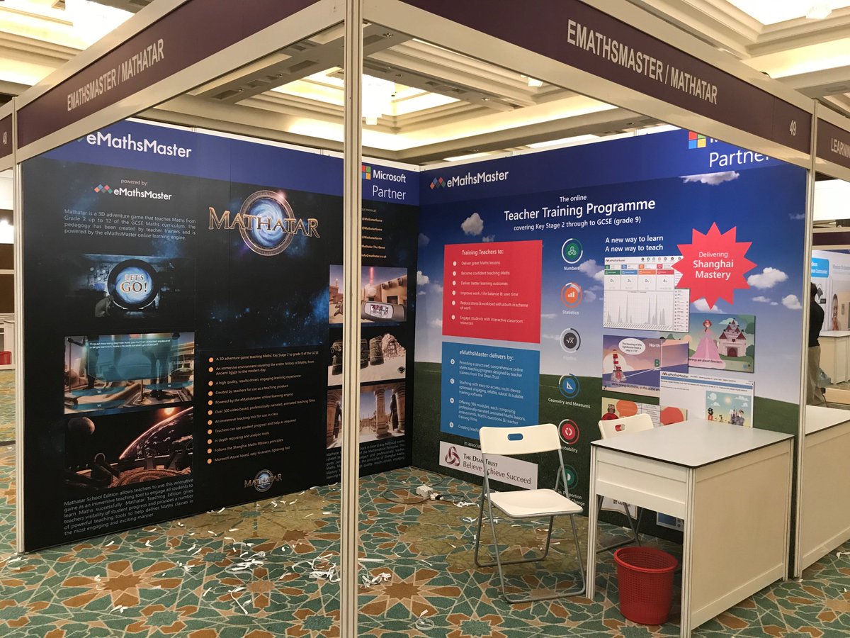 mathatargame's tweet photo. We have arrived in Kuala Lumpur for #BettAsia 2017! Find us at stand 49! As global partners of @MicrosoftEDU #eMathsMaster &amp; #Mathatar (powered by eMM) are proud to share w/ you our global future-ready, complete educational software solutions for schools, teachers &amp; students. https://t.co/ppLShZzAmF