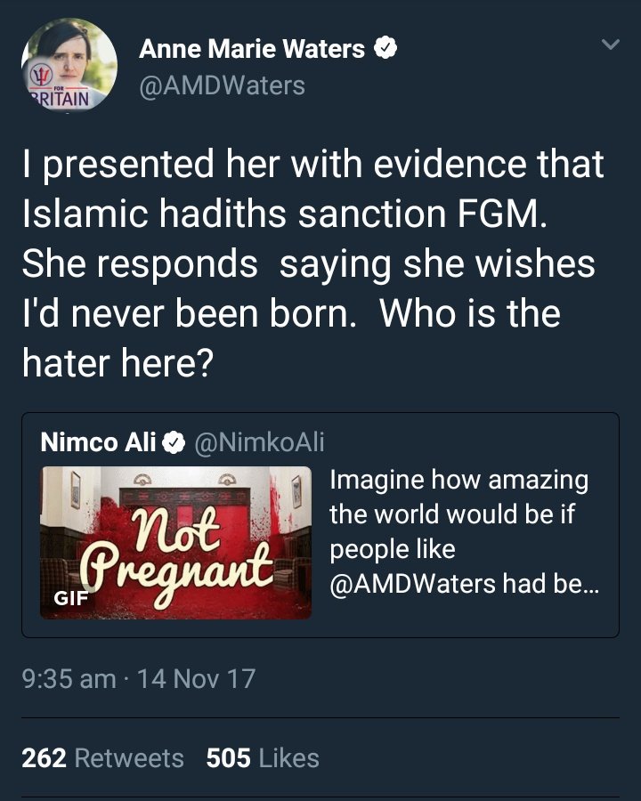 AMWLogBlog's tweet image. Roight, so. D'ting t'dee wid dees feckin eejits is pass of Hadith as de word a'God, d daft feckers have noi oidea &amp;amp; want to believe moi shoite anyway. I've been shown on TV sayin oi want t'stop Muslim women from havin kids but yus feckers still insist oim nay nazi. #feckineejits