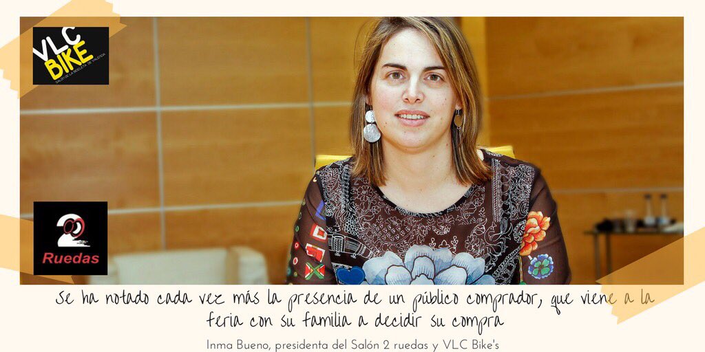 2ruedas_fv's tweet photo. BALANCE DOS RUEDAS
Nuestra presidenta, Inma Bueno, hace balance del fin de semana de 2 Ruedas y VLC BIKE's en tres frases. #VLCBikes2017 #2Ruedas2017 https://t.co/vSq74uGg6j