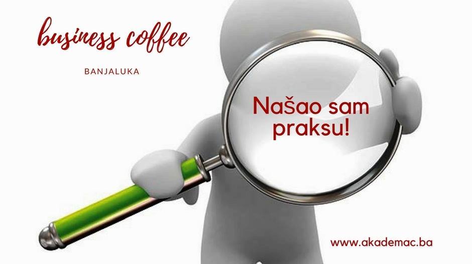AkademacBIH's tweet photo. Privatne firme trebaju studente i nude #praksu!
Pošalji mail do 21.novembra na maja.kremenovic@okcbl.org i prijavi se na svoju prvu „Kafu s poslodavcem“ u #Banjaluci, kako bi unaprijedio/la dosad stečena znanja.
#Akademac #obrazovanizaposlen #nudimorješenja https://t.co/AeS5xKjsej