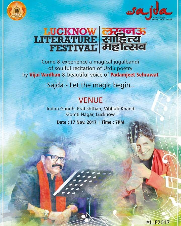 Peeyooshh1's tweet photo. #LucknowSahityaMahotsav
#LucknowLiteratureFestival #LLF2017 https://t.co/EtQzec1xTT