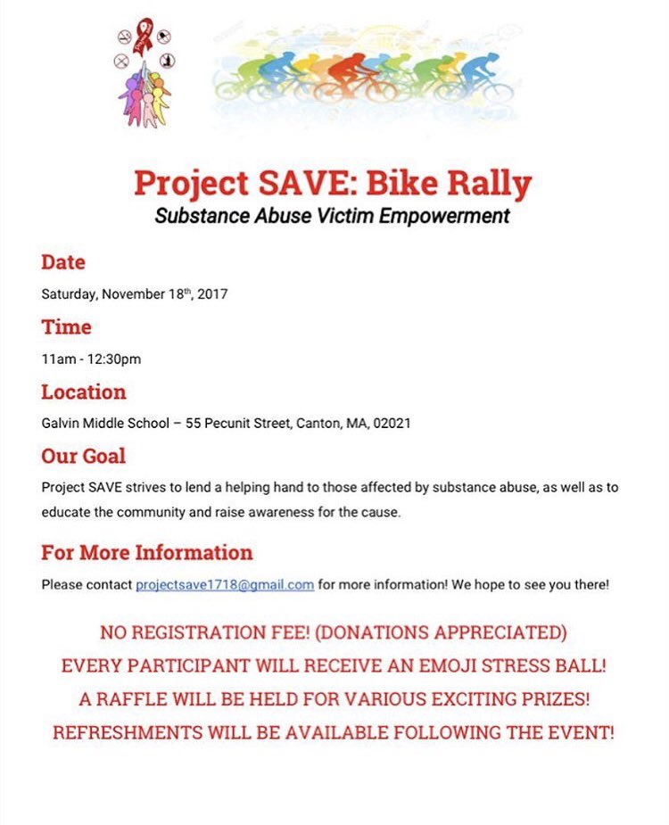 ProjectSave1718's tweet image. Please come and support our bike rally this Saturday🚴‍♂️