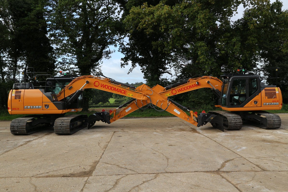 LtdBpms's tweet photo. BPMS Ltd has supplied Dorest based Woodmace Ltd with 2 new ultra fuel efficient CASE CX130D Excavators.
Fitted with the latest safety features including Prolec Lifting Indicators, Green Seat Belt Beacons and Safety Hand Rails, these 2 machines have gone straight to work on site. https://t.co/4vHUxNHwDl