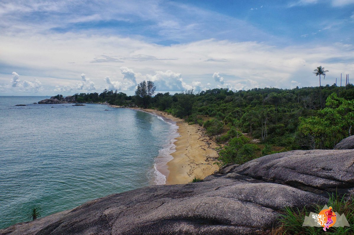 Lokasi BABEL TRAIL RUN 2017 Pantai gn. Namak, Toboali - Bangka Selatan babeltrailrun.com