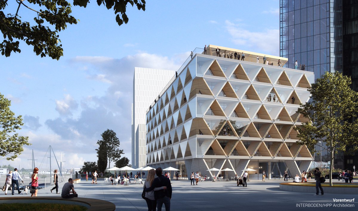 HPP plant Düsseldorfs erstes Bürogebäude in Holzhybridbauweise bit.ly/2sWQe8R
