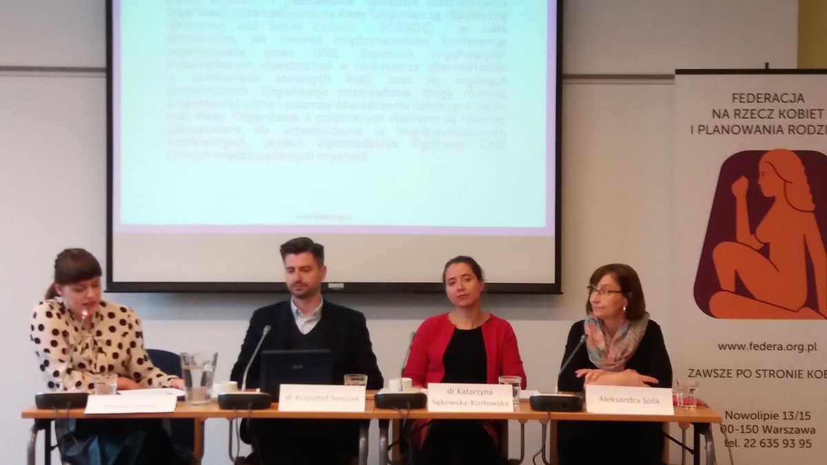 Jak walczyć o prawa człowieka na forum międzynarodowym, szczególnie o prawa reprodukcyjne? Konferencja <a href="/federapl/">Fundacja FEDERA</a> #RatujmyKobiety