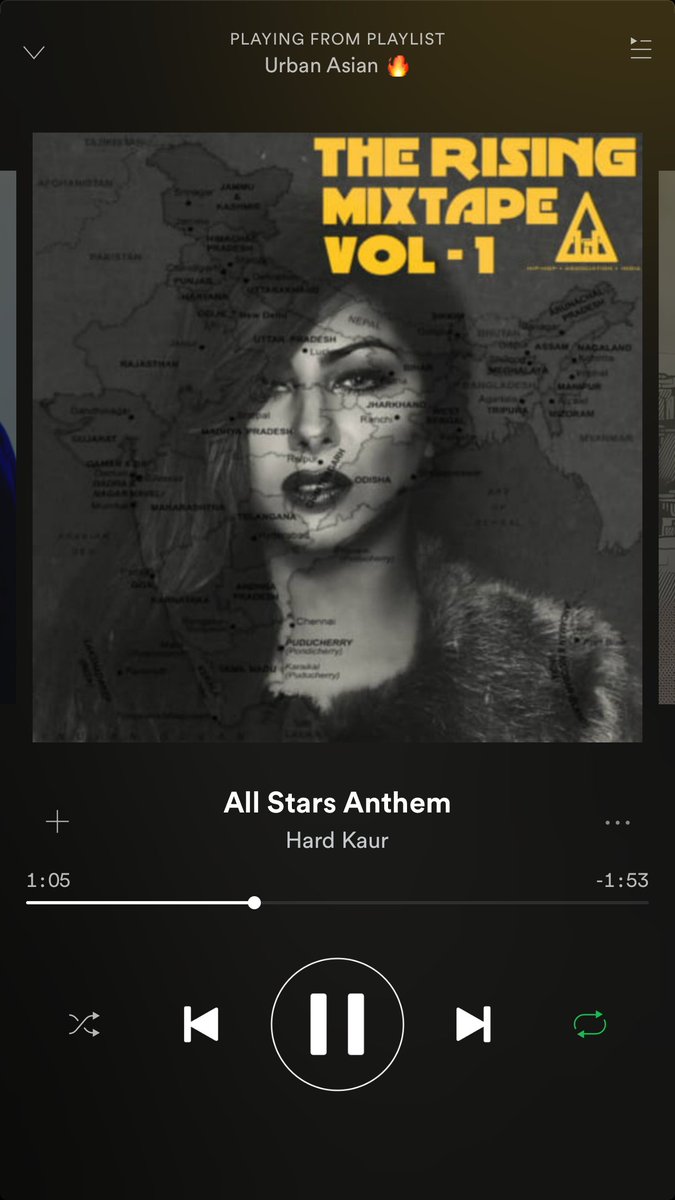 AsiansInMusic's tweet photo. Congrats to the rap queen 👑 @HardKaurWorld on winning @mtvema #BestIndiaAct - we’re loving her mixtape on our #UrbanAsian🔥 @Spotify playlist https://t.co/N1dYD0GxPn